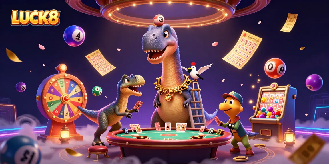 Experience big wins with LUCK8 at the vibrant casino, featuring engaging games and lively animations.