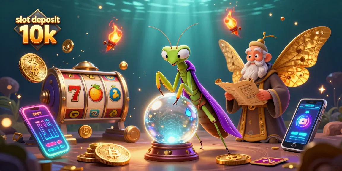 Experience thrilling wins with slot deposit 10k at a vibrant casino featuring cartoon characters.