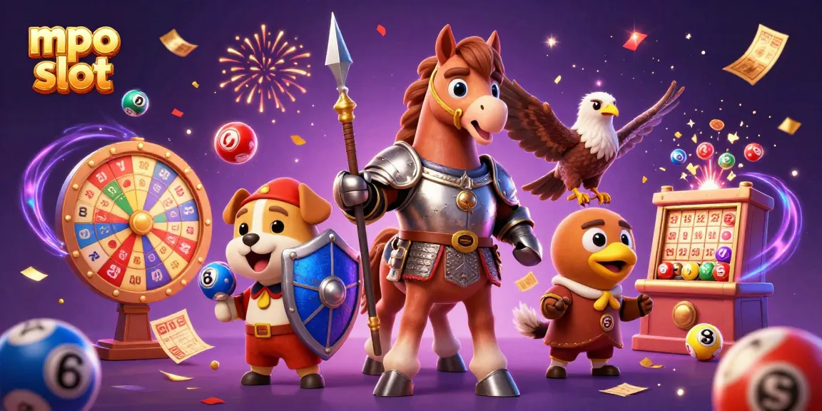 Experience mpo slot in a vibrant casino scene with characters and dynamic game elements.