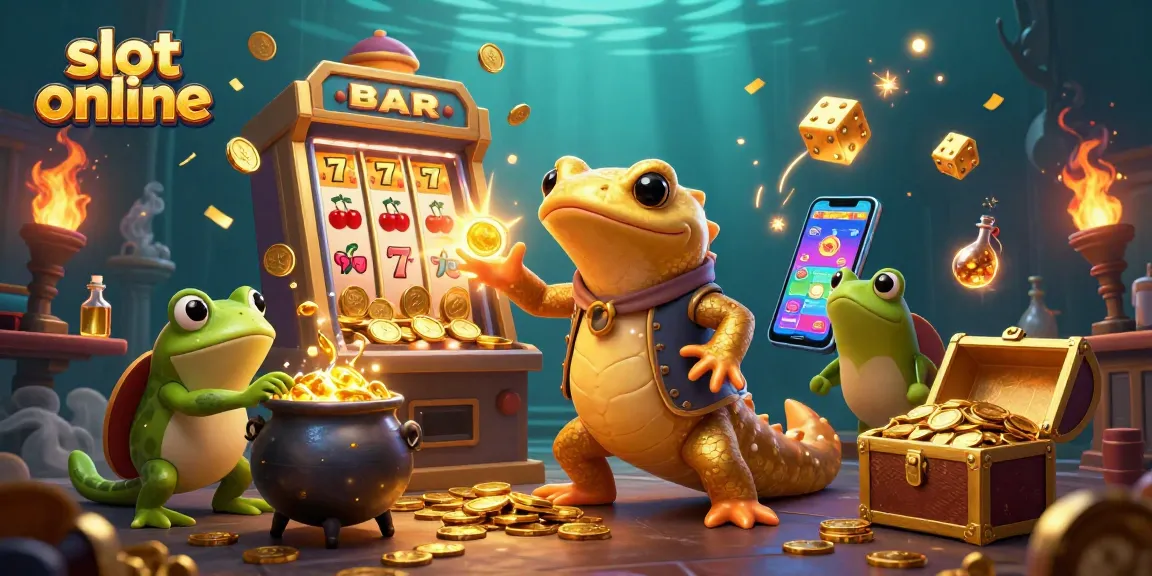 Spin the reels and win with slot online treasures exploding with coins and vibrant symbols.