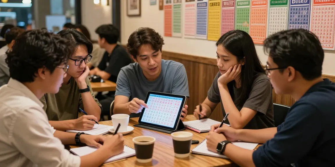 Diskusi strategi angka untung togel di kafe yang ramai