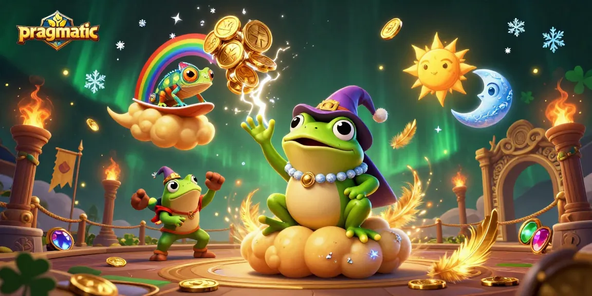 Experience pragmatic gameplay with colorful characters and dynamic casino elements in a captivating illustration.